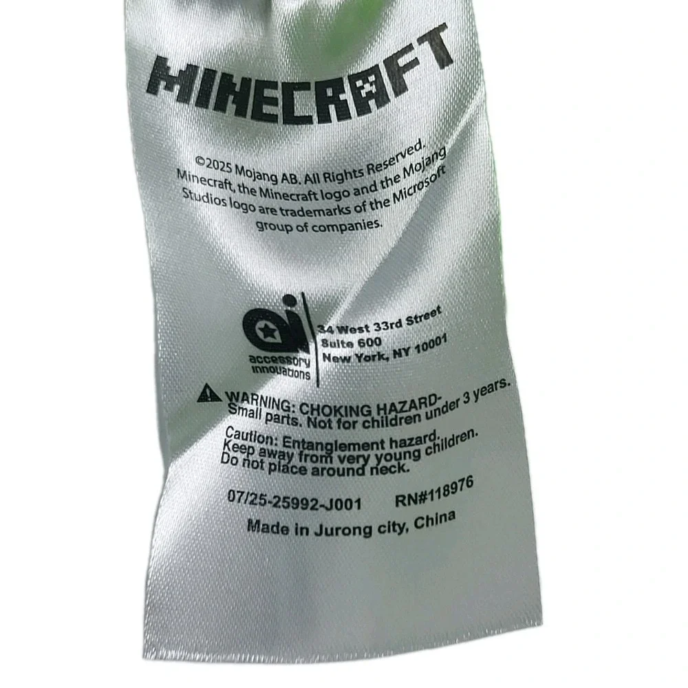 Minecraft Creeper Striped Ribbed‎ Cuffed Beanie Hat NWT Cozy Winter Wear Gift